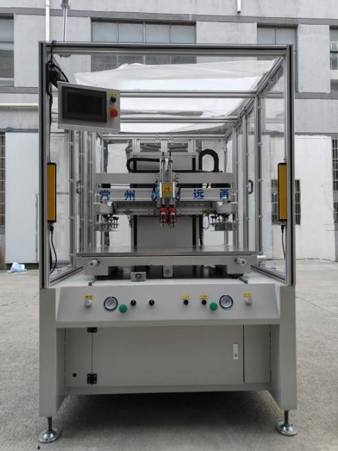 絲印（yìn）機怎麽樣把導熱矽脂高精度均勻的絲網印刷(塗敷)在IGBT上？